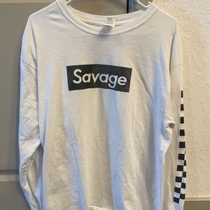 White long sleeve shirt